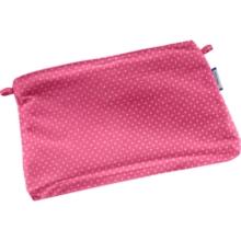 Mini pochette tissu etoile or fuchsia