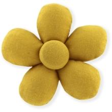 Petite barrette mini-fleur jaune ocre