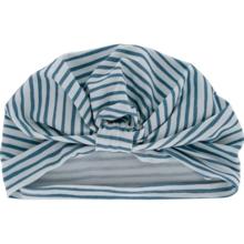 Turban bébé rayé bleu blanc