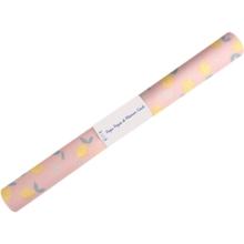 Coupon tissu enduit de 35cm  citron jaune rose ex1057