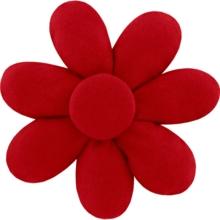 Barrette fleur marguerite rouge