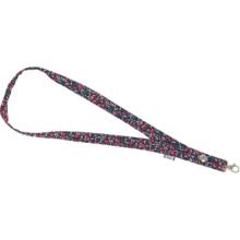 Porte-clés collier camelias rubis