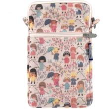 Pochette téléphone matelassée petites filles pop