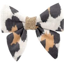 Barrette Mini Noeud Papillon leopard