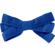 Barrette noeud ruban bleu navy