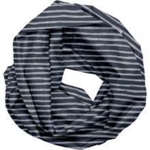 Snood tissu adulte rayé argent marine