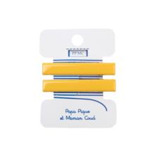  Barrette croco moyenne jaune cr038