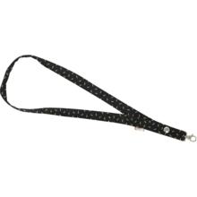 Porte-clés collier  paille dorée noir