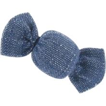 Petite barrette mini bonbon jean fin