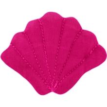 Barrette coquillage fuchsia