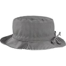 Chapeau Pluie Ajustable Femme T3 vichy noir