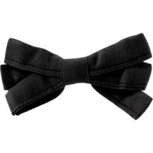 Barrette noeud ruban noir