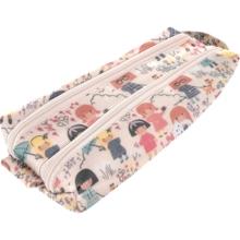 Trousse double compartiment petites filles pop