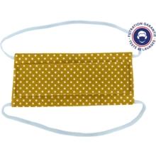 Masque Tissu Enfant pastille blanc ocre ex997