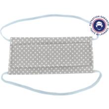 Masque Tissu Enfant pastille blanc gris ex996