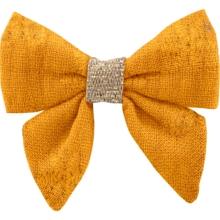 Barrette Mini Noeud Papillon ochre