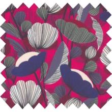 Tissu voile pavot  fuchsia