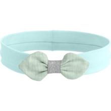 Bandeau jersey bébé noeud gaze vert d'eau