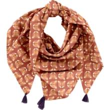 Foulard pompon géotigre