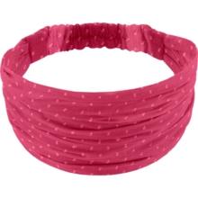 Bandeau fichu Enfant plumetis rose fuchsia