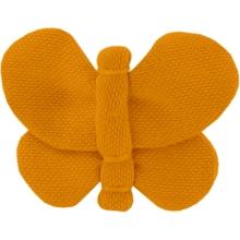 Barrette petit papillon ochre