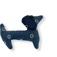 Barrette basset bulle bronze marine