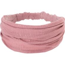 Bandeau fichu Enfant gaze lurex vieux rose 