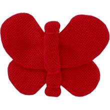 Barrette petit papillon rouge