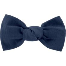 Barrette petit noeud bleu marine