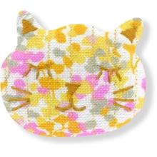 Barrette miaou mimosa jaune rose