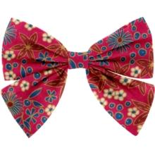 Barrette noeud papillon badiane framboise