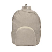 Sac à dos pliable lin argenté