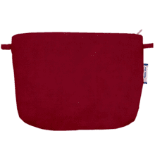 Pochette tissu  velours rouge