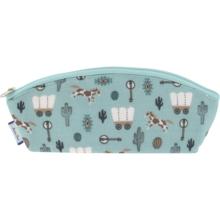 Trousse scolaire bleu western