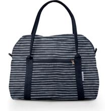 Sac bowling rayé argent marine