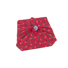 Furoshiki petit 35 x 35 cm ex2252 houx rouge 