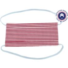 Masque Tissu Enfant ligne blanc rouge ex1002