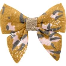 Barrette Mini Noeud Papillon gypso ocre