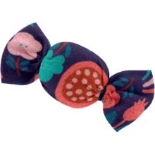 Petite barrette mini bonbon huppette fleurie