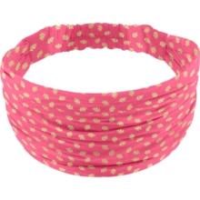 Bandeau fichu Enfant feuillage or rose