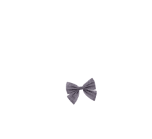 Barrette noeud papillon gaze lilas